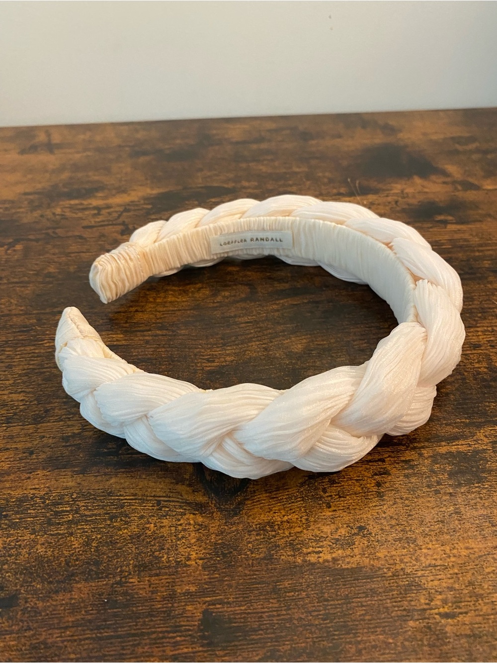 Loeffler Randall Braided Ivory Headband - Picture 3 of 4